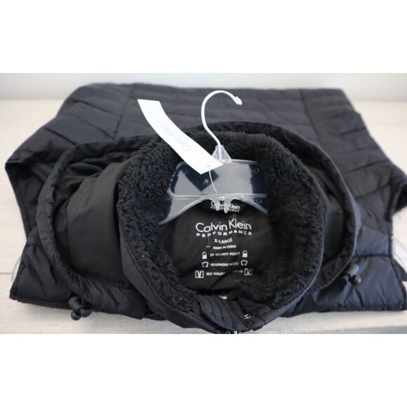 Calvin Klein Women's Sz XL Black Water Repellant Performance Puffer Vest - Picture 3 of 16